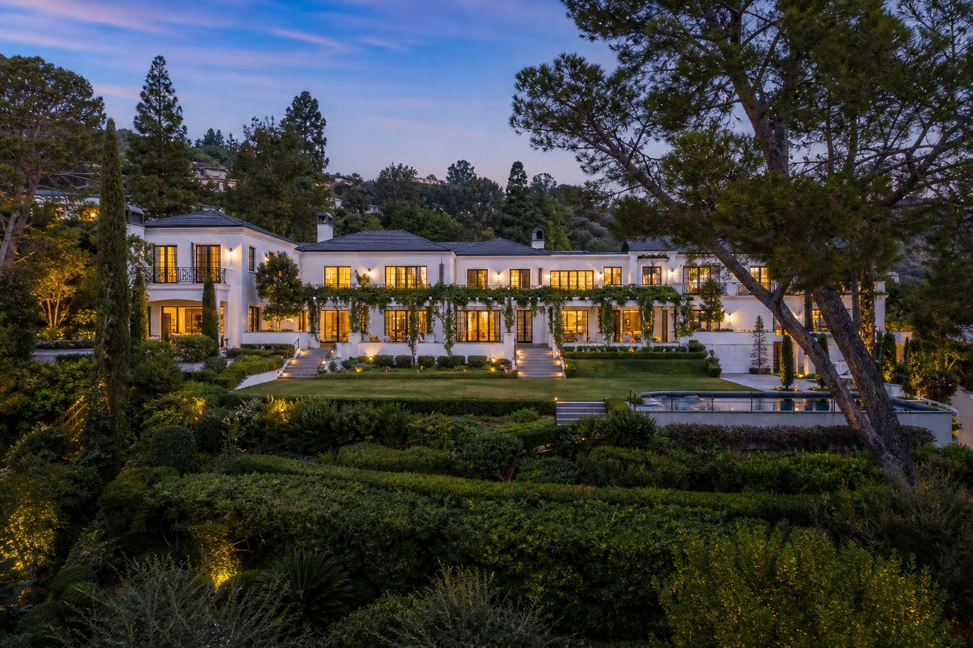 Bel Air, Los Angeles hillside residential setting, AI-generated concept imagery